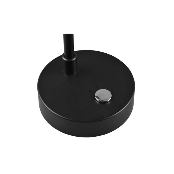 Leskle černá LED stmívatelná stolní lampa (výška 28 cm) Lenny – Trio-image-4