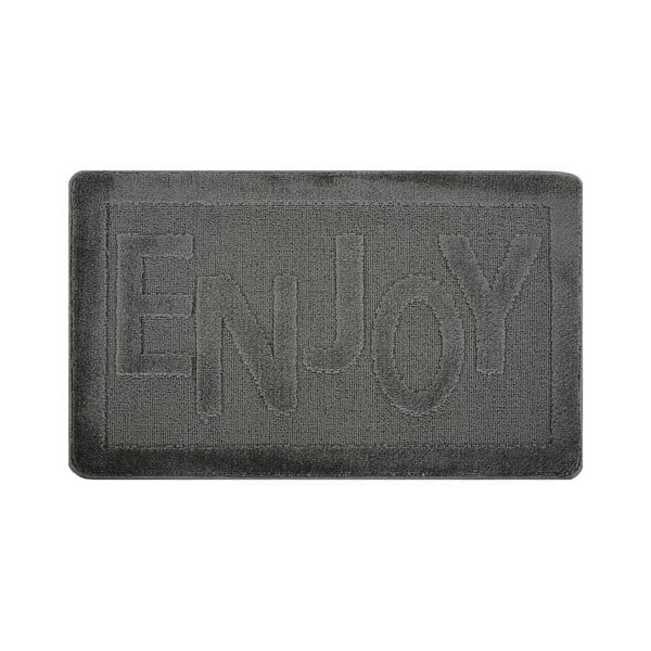 Antracitová koupelnová předložka 60x100 cm Enjoy – Foutastic