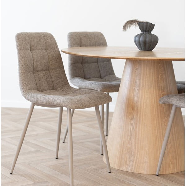 Kulatý jídelní stůl s deskou v dekoru jasanového dřeva ø 120 cm Bolton – House Nordic-image-1