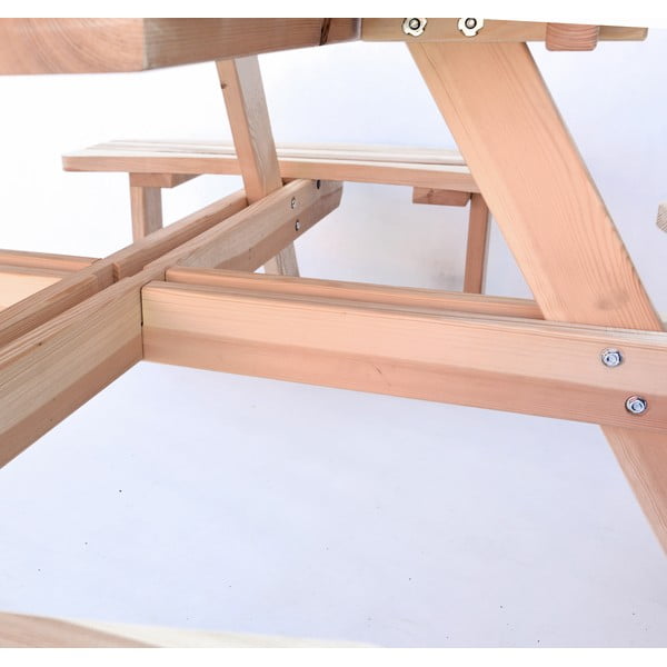 Zahradní jídelní set z borovicového dřeva pro 4 Piknik - Rojaplast-image-1