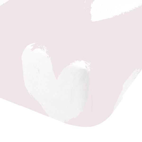 Flanelové dětské prostěradlo do postýlky 70x140 cm Hearts – Catherine Lansfield-image-2