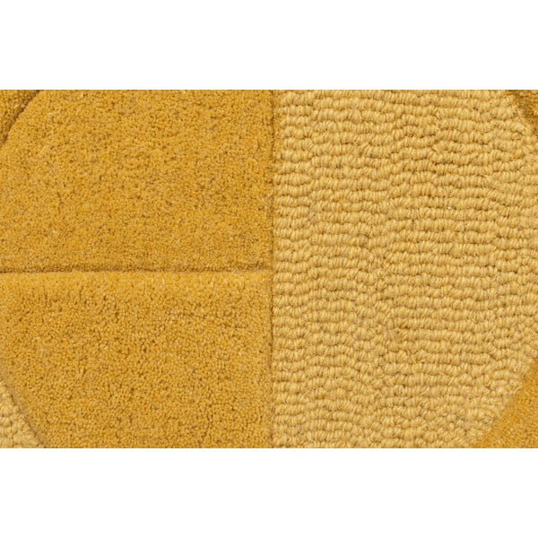 Žlutý vlněný koberec Flair Rugs Gigi, 120 x 170 cm-image-3