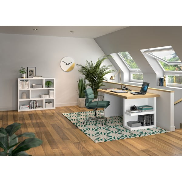 Bílá knihovna 120x105 cm Dublin – TemaHome-image-1