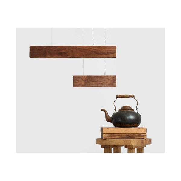 Závěsné svítidlo z ořechového dřeva Custom Form Line Plus M Woody-image-3