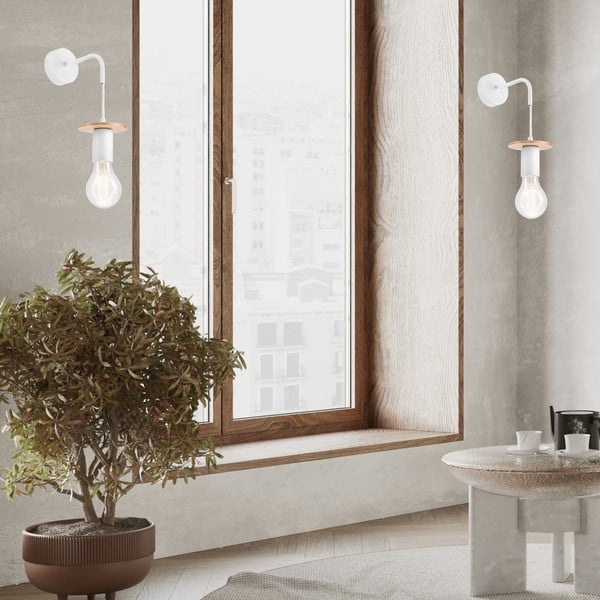 Bílé nástěnné svítidlo Angelina – LAMKUR-image-3