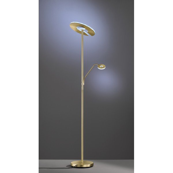 LED stmívatelná stojací lampa ve zlaté barvě (výška 180 cm) Dent – Fischer & Honsel-image-4