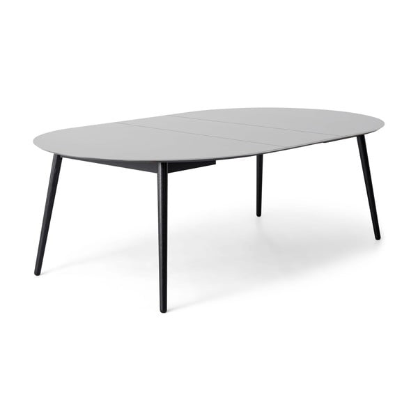 Kulatý rozkládací jídelní stůl s bílou deskou a přídavnou deskou ø 135 cm Meza – Hammel Furniture-image-3
