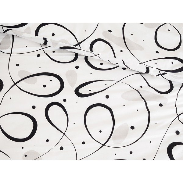 Černo-bílé krepové povlečení na jednolůžko 140x200 cm Top Class – B.E.S.-image-3