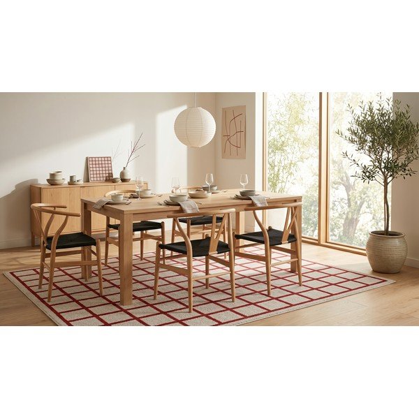 Červený/béžový koberec 160x230 cm Picnic – ESTE-image-3