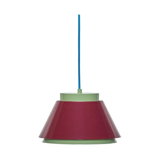 Červené/zelené kovové závěsné svítidlo ø 25 cm Remi – Hübsch