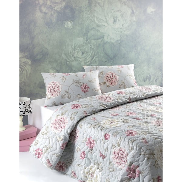 Sada prošívaného přehozu přes postel a povlaku na polštář Mijolnir Sandiego, 160 x 200 cm-image-4