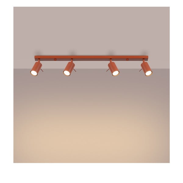 Bodové svítidlo v cihlové barvě 6x81 cm Etna – Sollux-image-2