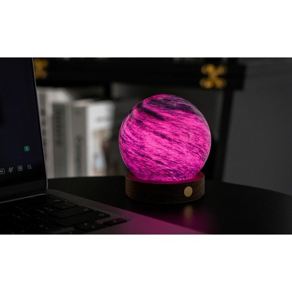 Tmavě hnědá/v tmavě přírodní barvě světelná dekorace na USB ø 8 cm Stellar Ocean – Gingko-image-4