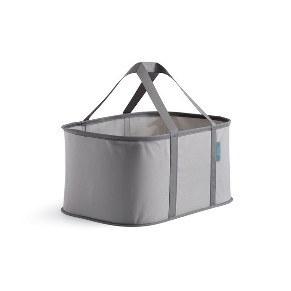 Šedý látkový koš na prádlo skládací 35 l Duo – Joseph Joseph