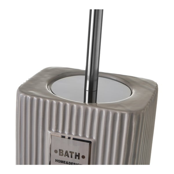 Šedá keramická WC štětka Griso – Casa Selección-image-3