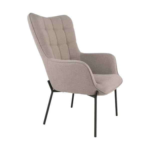 Světle šedé křeslo ušák Glasgow  – House Nordic-image-2