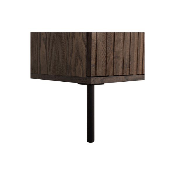 Hnědý TV stolek v dekoru jasanu 100x56x44 cm Gravure – WOOOD-image-4