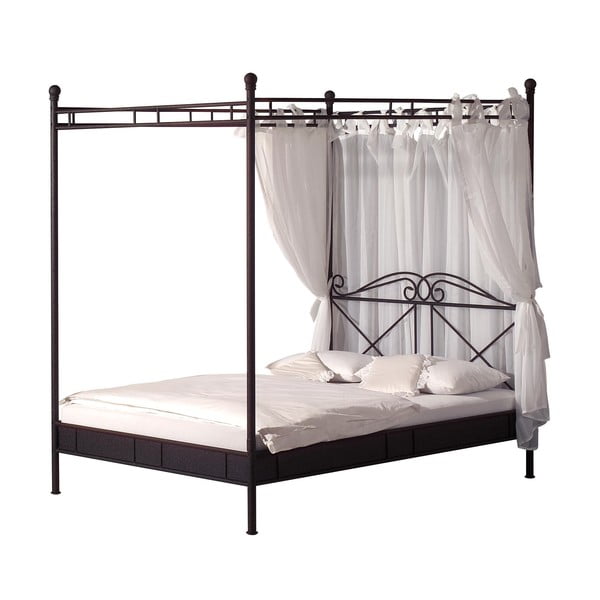Kovová postel Venedig 160x200 cm, černá