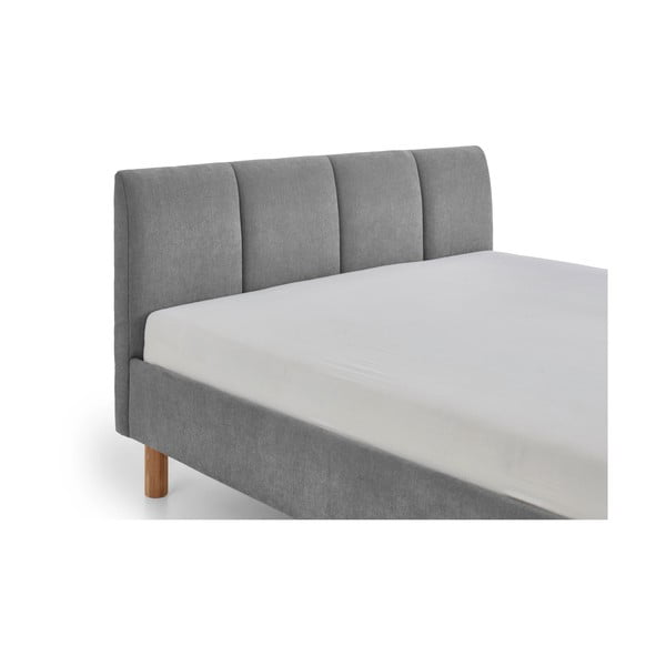 Šedá čalouněná dvoulůžková postel bez roštu 140x200 cm Joker – Meise Möbel-image-4