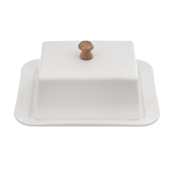 Bílá porcelánová máslenka Orion Whiteline-image-2