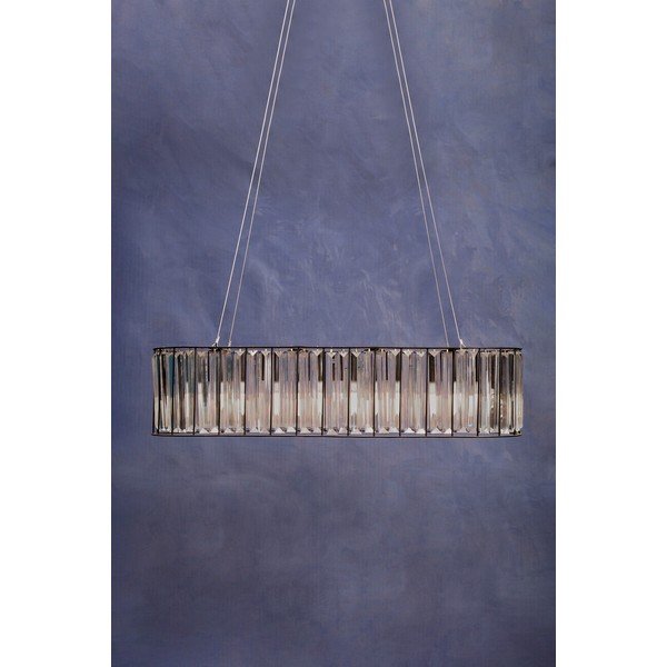 Kovové závěsné svítidlo se skleněným stínidlem Akiko – Premier Housewares-image-2