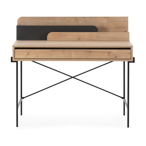 Pracovní stůl z dubového dřeva se sekretářem 60x113 cm Lila – Marckeric