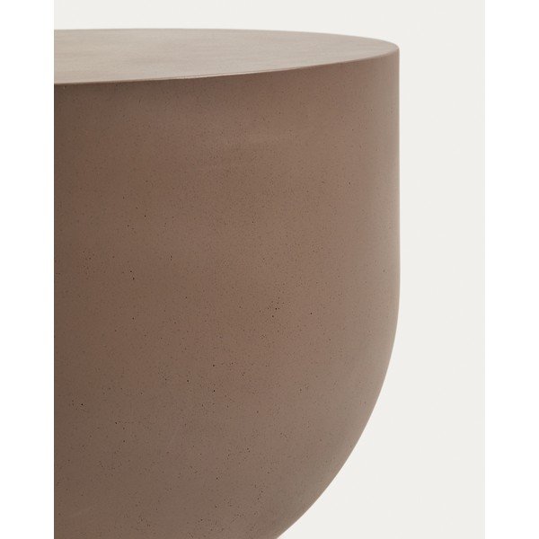 Betonový kulatý zahradní konferenční stolek ø 60 cm Garbet – Kave Home-image-4