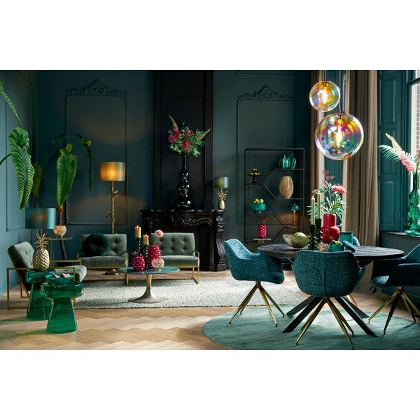 Závěsné svítidlo se skleněným stínidlem ø 30 cm Medina – Light & Living-image-3
