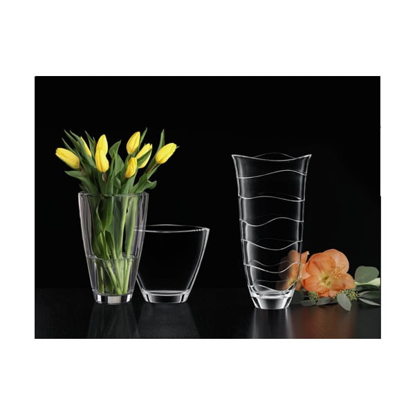 Váza z křišťálového skla Nachtmann Carré, výška 25 cm-image-2