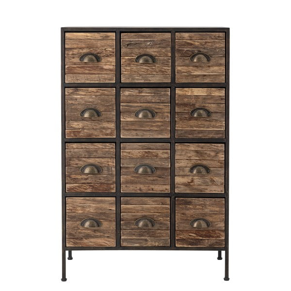 Černo-hnědá kovová komoda 60,5x92x33,5 cm Matteo – Bloomingville