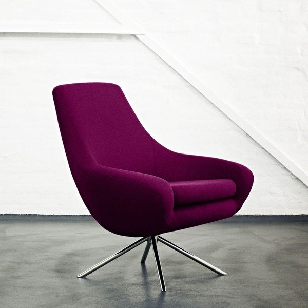 Fialové křeslo Softline Noomi-image-1