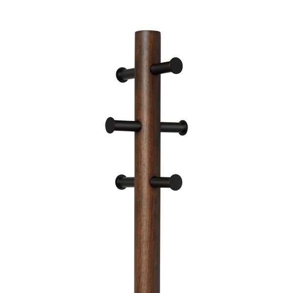 Černý přírodní věšák z kaučukového dřeva Pillar – Umbra-image-4