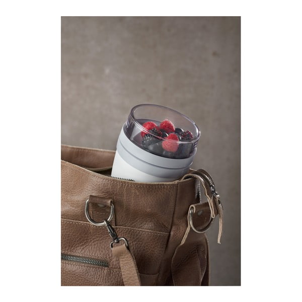 Zelený svačinový box na jogurt Mepal Ellipse-image-1