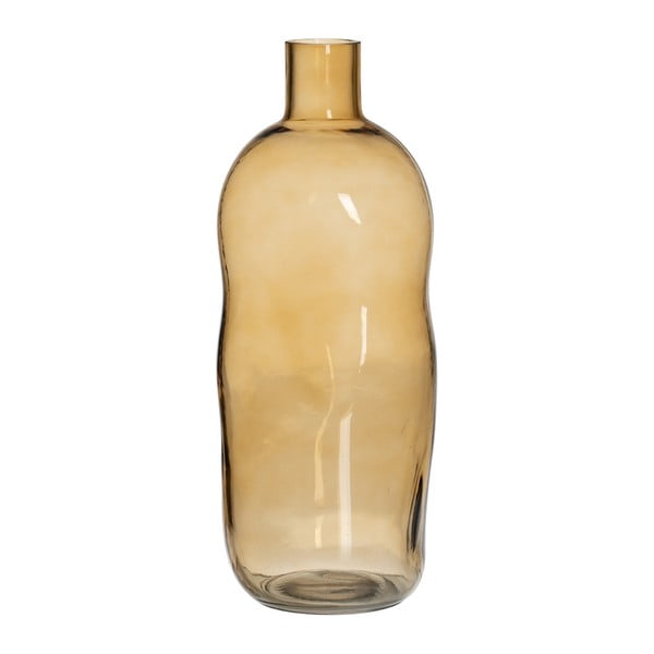Okrově žlutá skleněná váza (výška 35 cm) Amber – Ixia