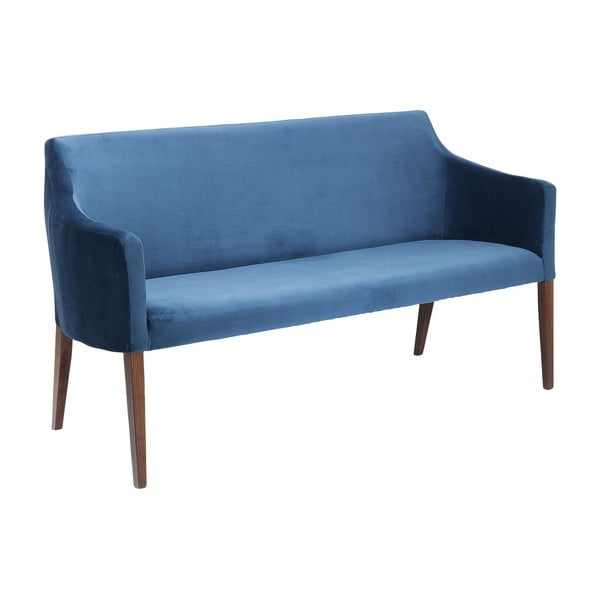 Modrá lavice Kare Design Bench Mode Velvet