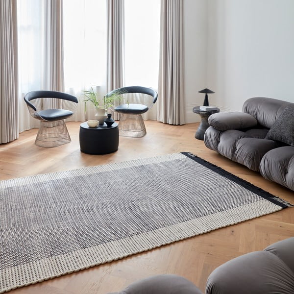 Šedý ručně tkaný vlněný koberec 160x230 cm Avalon – Asiatic Carpets-image-1