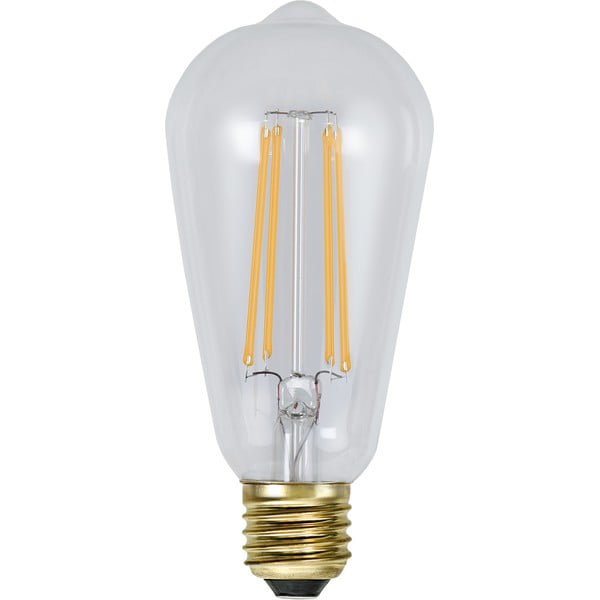 Teplá LED stmívatelná filamentová žárovka E27, 4 W Soft Glow – Star Trading