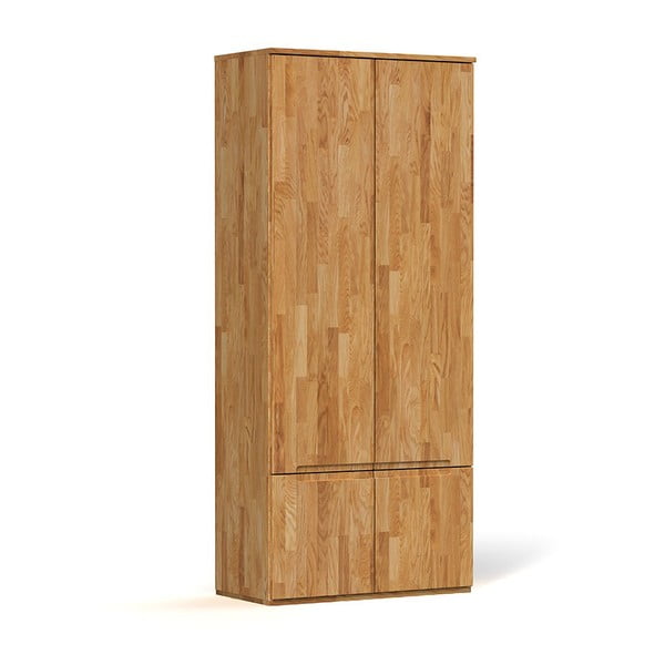 Šatní skříň z dubového dřeva 90x206 cm Vento 2 - The Beds