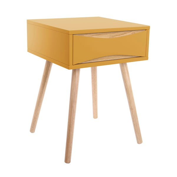 Žlutý noční stolek Leitmotiv Cabinet Buoyant