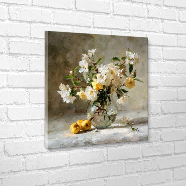 Tištěný obraz s rámem 70x70 cm Apple Flowers – Styler-image-3