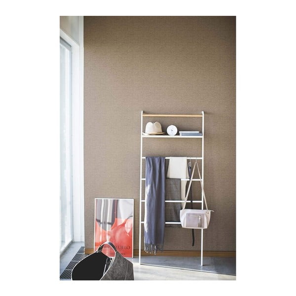 Bílý věšák s poličkou YAMAZAKI Tower Ladder-image-2
