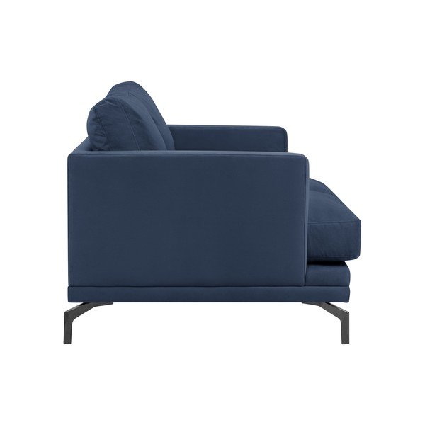 Tmavě modrá pohovka s podnožím v černé barvě Windsor & Co Sofas Jupiter-image-2