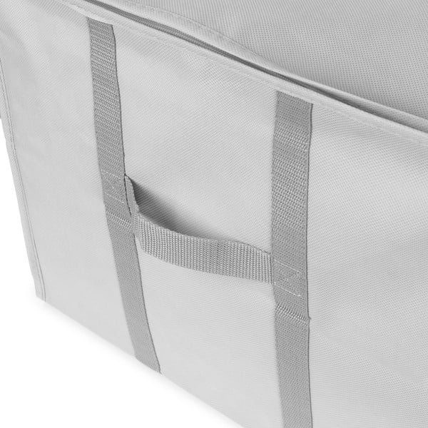 Vakuový vyztužený látkový úložný box na oblečení 56x42x33 cm Granit – Compactor-image-3