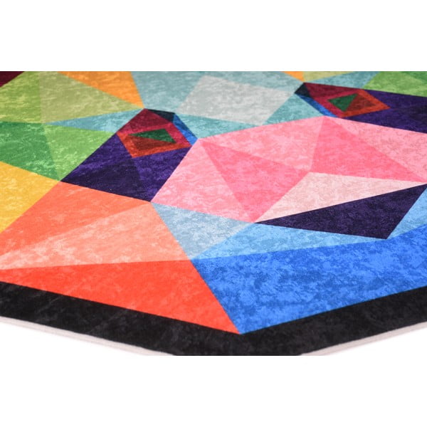 Pratelný dětský koberec ø120 cm Rainbow Panda – Vitaus-image-2