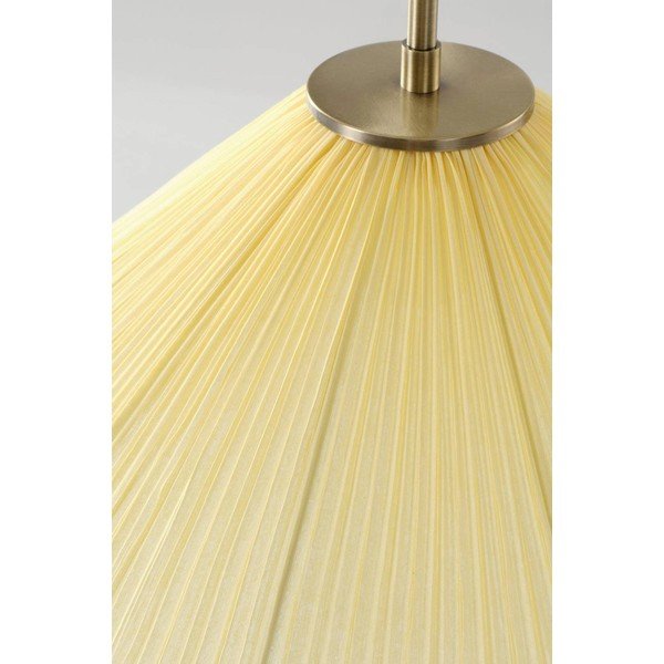 Žluté látkové závěsné svítidlo ø 50 cm Lunaria – Jotex-image-4