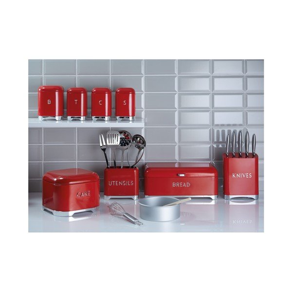 Červená dóza na kávu Kitchen Craft Lovello-image-1