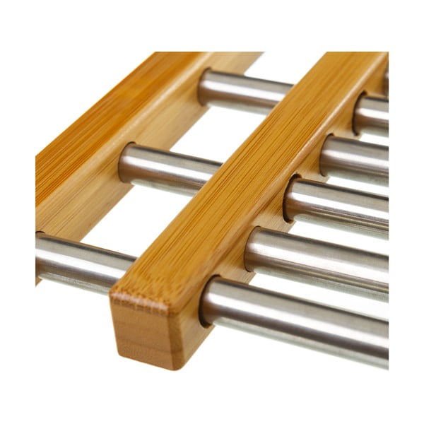 Nastavitelná podložka z bambusu a oceli pod horké nádoby Casa Selección-image-2