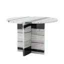 Černobílý mramorový kulatý konferenční stolek ø 61 cm Rosito – Bloomingville