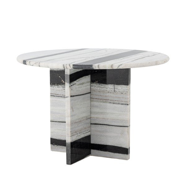 Černobílý mramorový kulatý konferenční stolek ø 61 cm Rosito – Bloomingville