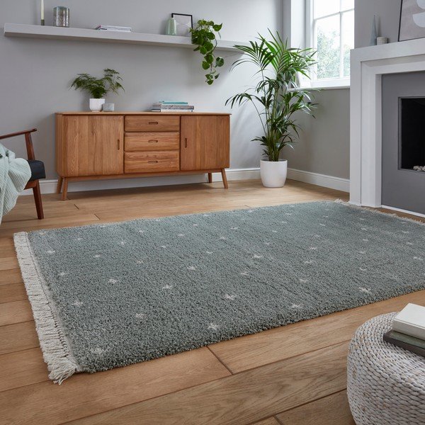 Mátově zelený koberec Think Rugs Boho Dots, 120 x 170 cm-image-2
